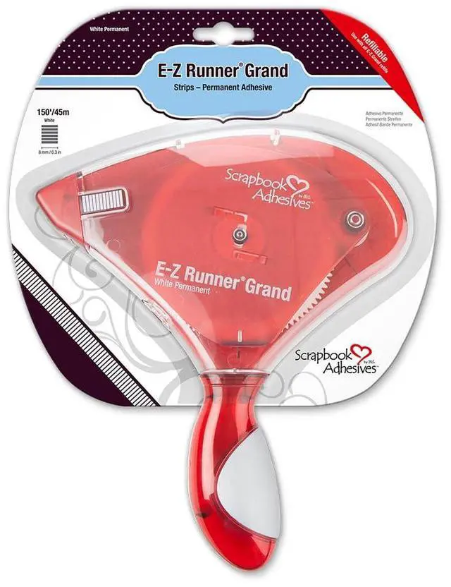 Main image of by 3L 01250-6 Double-Sided E-Z Runner Grand Adhesive Dispenser, Recyclable, 150-feet, RED, 150 Foot