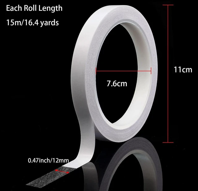 Alt view image 6 of 6 - Double Sided Tape for Crafts Gifts Arts Photography Scrapbooking Tear-by-Hand,Paper Backing 1/2 Inch (11 Rolls)