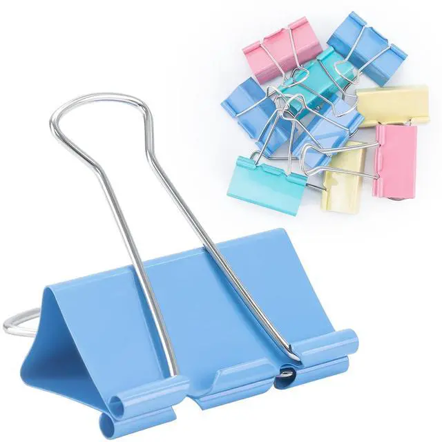 Main image of 32 Pack Binder Clips, 2 Inch, Assorted Colors