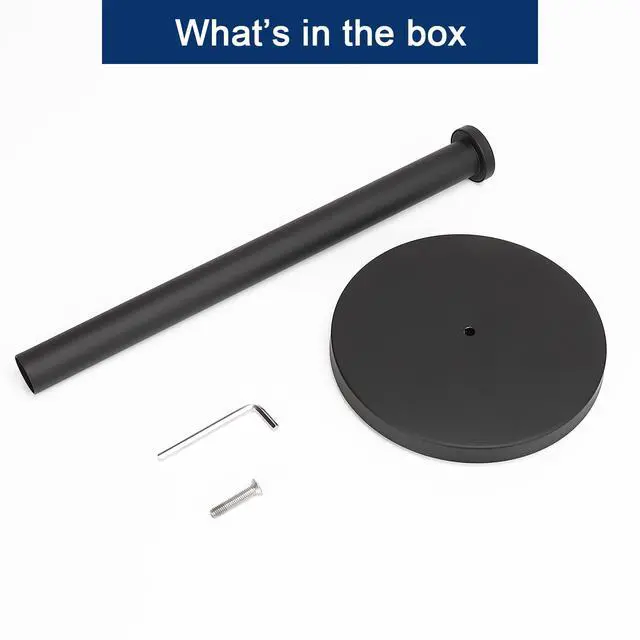 Alt view image 7 of 7 - Standing Paper Towel Holder, Kitchen Paper Towel Tissue Holder- for Bathroom Countertop, Standard or Jumbo-Sized Roll Paper (with Stainless Steel Base, Matte Black)