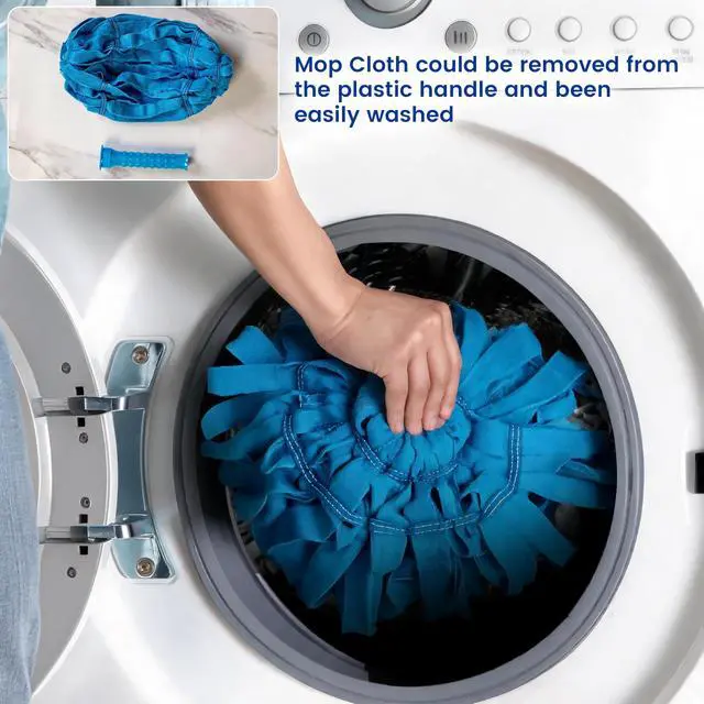 Alt view image 5 of 5 - Self-Wringing Twist Mop, Microfiber Floor Mop with 2 Heads