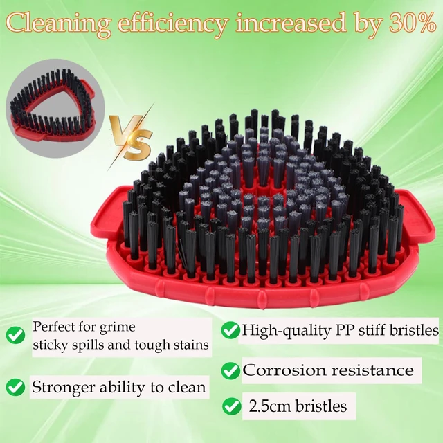 Alt view image 7 of 7 - Spin Mop Heads Replacement for O-Cedar EasyWring Spin Mop Microfiber Refill, Replace Heads for O Cedar Easywring 1 Tank with 2 Pack Refills, 1 Chenille Head,1 Pack Scrubber Head, 1 Base for Ocedar