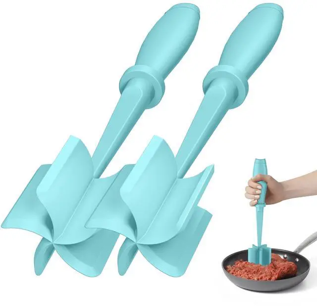 Main image of 2Pack Meat Chopper Upgrade Hamburger Smasher, Masher for Ground Beef
