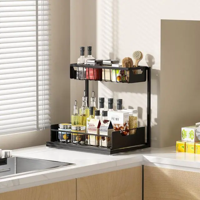 Alt view image 4 of 6 - Under Kitchen Sink Organizers and Storage, Black, 1 Pack