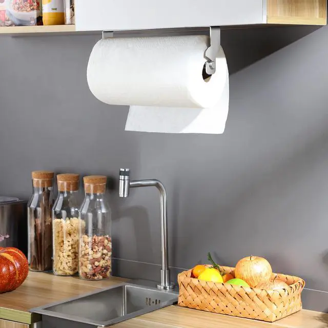Alt view image 5 of 6 - Paper Towel Holder Cabinet Door or Under Cabinet, Self Adhesive