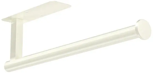Main image of Paper Towel Holder Under Cabinet No Drilling, Self Adhesive Paper Towel Holder Wall Mount for Kitchen Rack, Under Counter Napin Holder No Drill, RV, 304 Stainless Steel, White