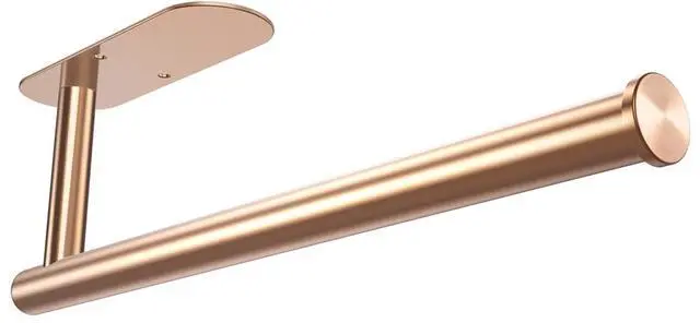 Main image of Paper Towel Holder Under Cabinet No Drilling, Rose Gold
