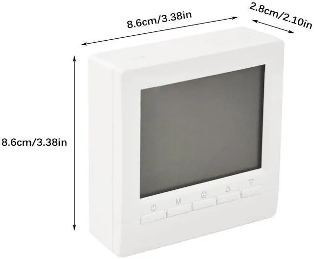 Alt view image 2 of 6 - Week Programmable Thermostat, Digital LCD Display 0-95