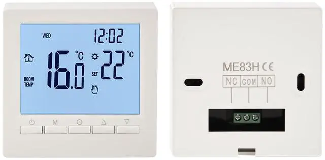 Alt view image 4 of 6 - Week Programmable Thermostat, Digital LCD Display 0-95