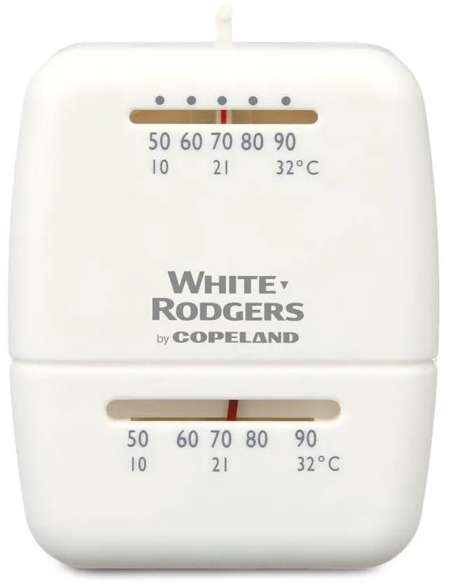 Main image of Emerson Thermostats 1C21-101 Mechanical Cool Only Thermostat, White