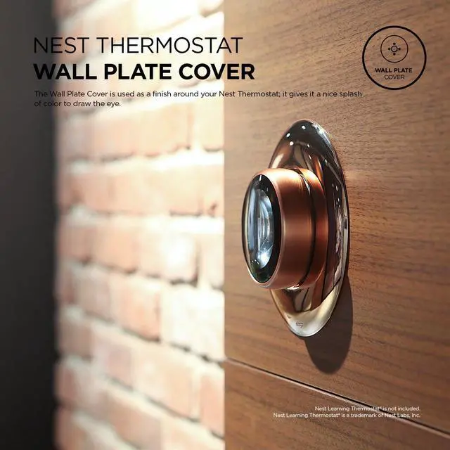 Alt view image 2 of 7 - Wall Plate Cover for Google Nest Learning Thermostat