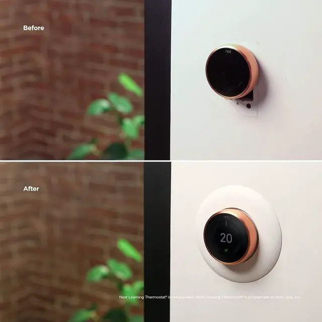 Alt view image 6 of 7 - Wall Plate Cover for Google Nest Learning Thermostat