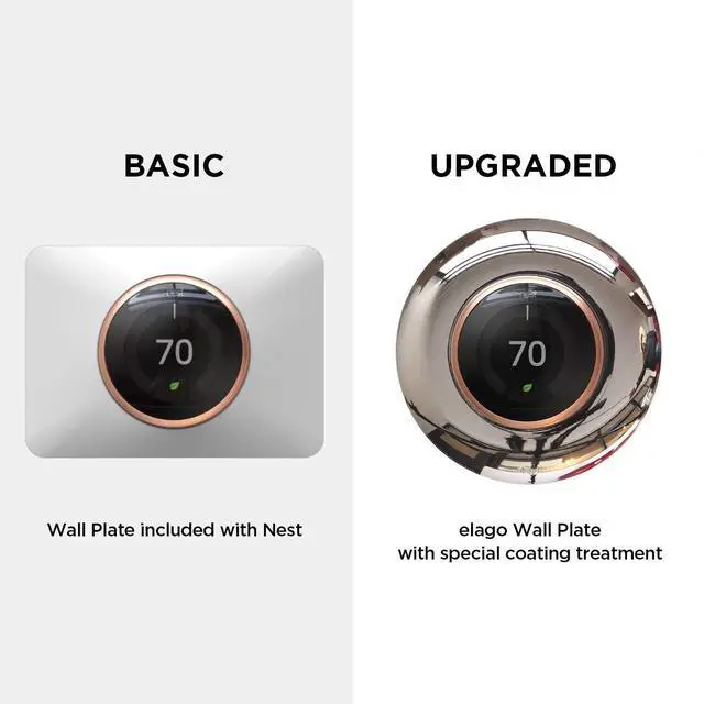 Alt view image 7 of 7 - Wall Plate Cover for Google Nest Learning Thermostat