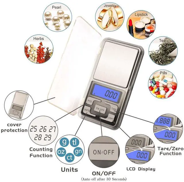 Alt view image 6 of 6 - Mini Electronic Scale for Resin Epoxy Measuring