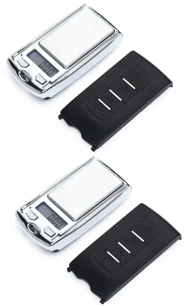 Main image of 2 Pcs Set 0.01g-200g Mini Car Key LCD Digital Balance Weight Pocket Jewelry Diamond Food Scale for Precise Weighing