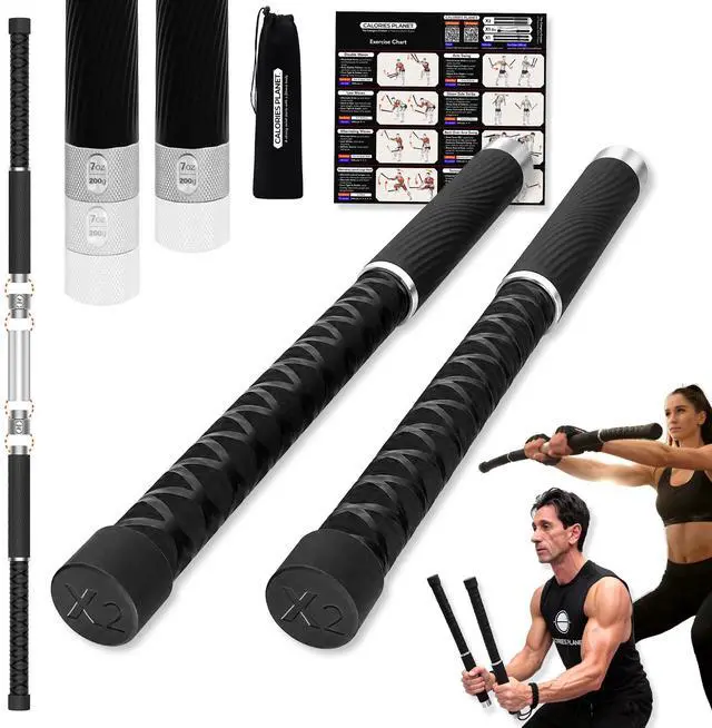 Main image of X2 Ropeless Battle Ropes Adjustable Weight, Convertible to Fitness Bar