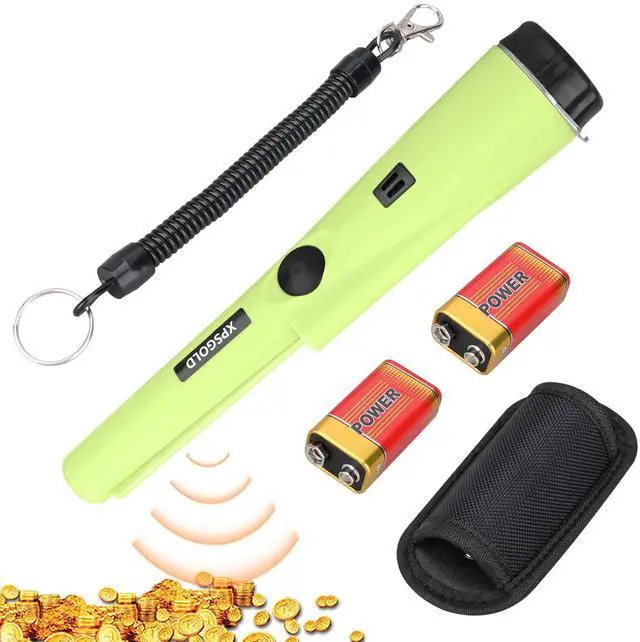 Main image of Metal Detector Pinpointing,Waterproof Pinpointer 360 Degree Search Gold&Treasure Finder with Belt Holster &LED Indicator& Buzzer Vibration, for Adults and Kids(Green)