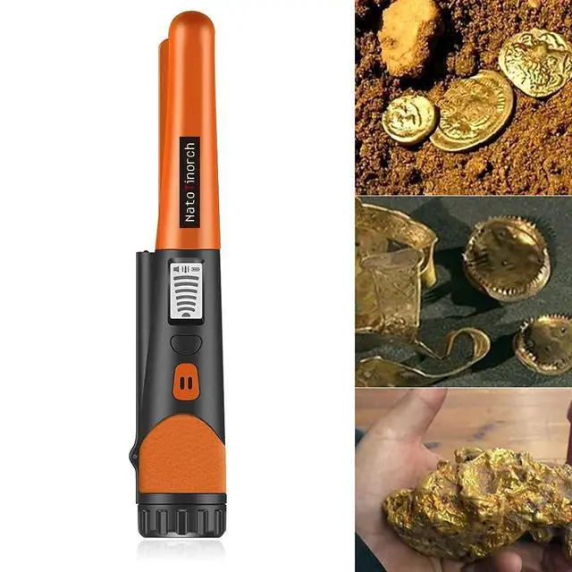 Alt view image 5 of 7 - Hand Metal Detector, High Sensitivity Metal Detector with LCD Display&Belt Holster,360°Scanning,All Metal Finder Locating Gold Coin Silver Jewelry Waterproof
