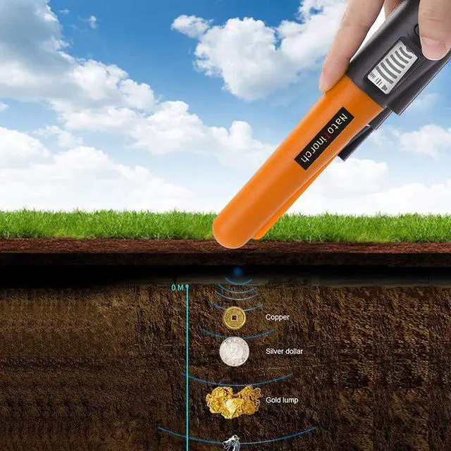 Alt view image 3 of 7 - Hand Metal Detector, High Sensitivity Metal Detector with LCD Display&Belt Holster,360°Scanning,All Metal Finder Locating Gold Coin Silver Jewelry Waterproof