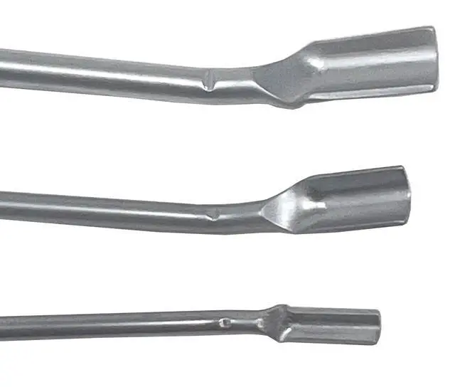 Alt view image 3 of 7 - Huntley Spoon Prospecting Crevice Tool Scoop Scraping Tool Gold panning Kits; Multiple Sizes of Heavy Duty Scraping Spoon pry bar paydirt Spoon tip 3 Pack Mini Huntley Spoon Set