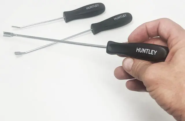 Alt view image 5 of 7 - Huntley Spoon Prospecting Crevice Tool Scoop Scraping Tool Gold panning Kits; Multiple Sizes of Heavy Duty Scraping Spoon pry bar paydirt Spoon tip 3 Pack Mini Huntley Spoon Set