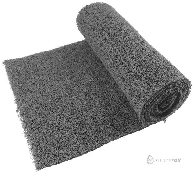 Alt view image 3 of 7 - Miners Moss Sluice Box Matting; Miner Moss Sluice Matting for Fluid Bed Sluice; Sluice Box mat - Gold Mining Equipment - Choose from Four Colors - 12x40 or 24x48 inch Size Gray 12"x40"