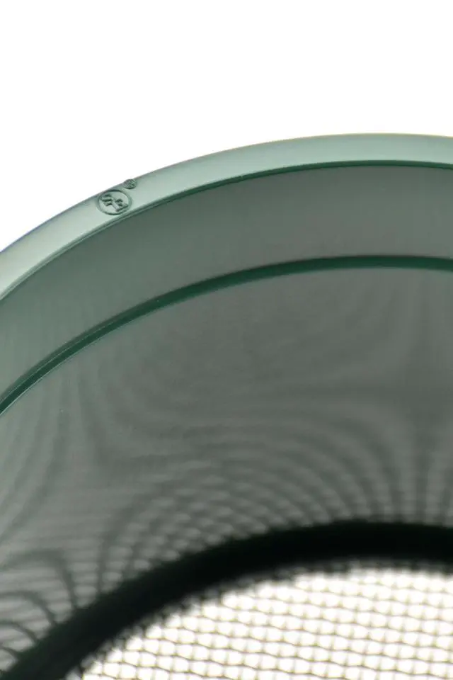 Alt view image 5 of 5 - 5.5 Inch Mini Stackable Classifier Gold Prospecting Pan - 10 Holes/Square Inch Stainless Steel Mesh Sifting Pan, Green