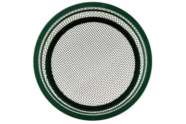 Alt view image 3 of 5 - 5.5 Inch Mini Stackable Classifier Gold Prospecting Pan - 10 Holes/Square Inch Stainless Steel Mesh Sifting Pan, Green