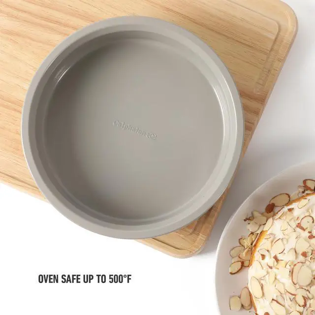 Alt view image 7 of 7 - Legacy 8 Inch Round Cake Pan, PFA Free Nonstick Bread Pan Bakeware, Heavy Gauge Steel Baking Dish for Even Heating, Oven Safe Round Baking Pan for Cakes, Brownies, Bread