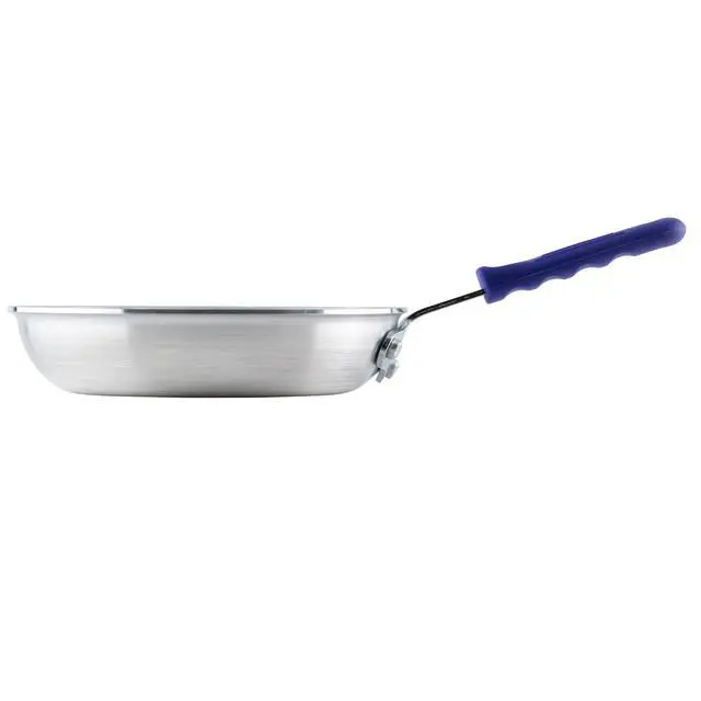 Alt view image 3 of 7 - Commercial-Grade Aluminium Fry Pan/Skillet, Natural Finish with Cool Touch Handle, 8"