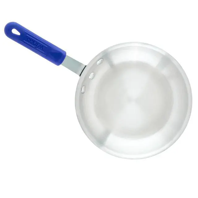 Alt view image 7 of 7 - Commercial-Grade Aluminium Fry Pan/Skillet, Natural Finish with Cool Touch Handle, 8"