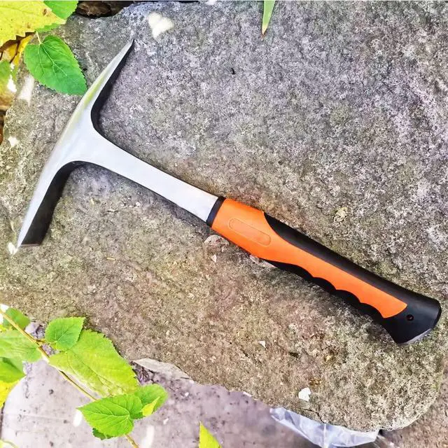 Alt view image 5 of 7 - Rock Pick,Forged Brick Hammer, Geologist Rock Pick, Mason's/Bricklayer's Hammer-28 oz Masonary Tool with Pointed Tip &Forged Steel Construction-Shock Reduction handle (point&flat)