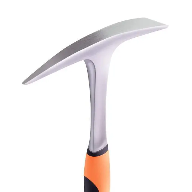 Alt view image 2 of 7 - Rock Pick,Forged Brick Hammer, Geologist Rock Pick, Mason's/Bricklayer's Hammer-28 oz Masonary Tool with Pointed Tip &Forged Steel Construction-Shock Reduction handle (point&flat)