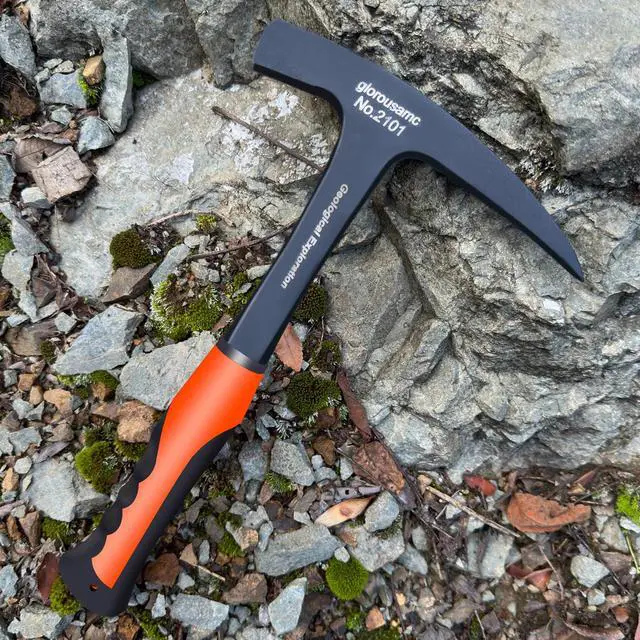 Alt view image 4 of 6 - Rock Pick - 28 oz Geological Hammer with Pointed Tip-Masonry Hammer-081624