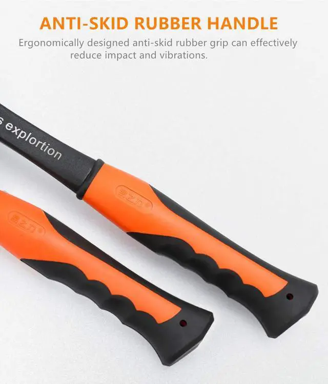 Alt view image 2 of 3 - Forged Brick Hammer, Geologist Rock Pick, Bricklayer's/Mason's Hammer - 30 oz Masonary Tool with Forged Steel Construction & Shock Reduction Handle