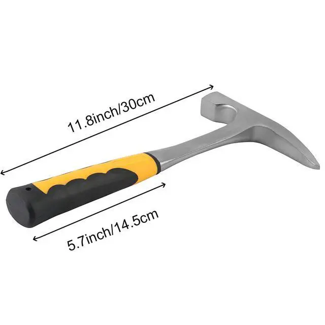 Alt view image 2 of 6 - 2 PCS 32 oz Rock Pick Hammer with Pointed Tip, Geological Tools Rock Hammer Brick Hammer with 12 Inch Shock Reduction Skid Handle