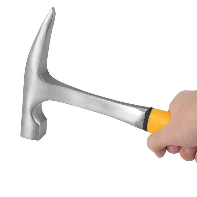 Alt view image 5 of 6 - 2 PCS 32 oz Rock Pick Hammer with Pointed Tip, Geological Tools Rock Hammer Brick Hammer with 12 Inch Shock Reduction Skid Handle