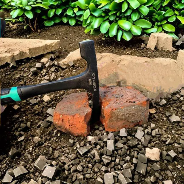 Alt view image 7 of 7 - BUSKPOK Rock Pick Hammer, 21 oz Chipping Brick Hammer with Rubber Grip for Geological Study and Rock Hounding