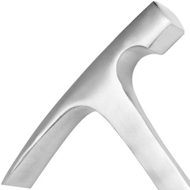 Alt view image 3 of 5 - 32 oz Brick Hammer, Flat head Rock Pick Hammer, 11.2 inch All Steel Geologist Hammers with Non-Slip Handle for Mining, Geological Prospecting