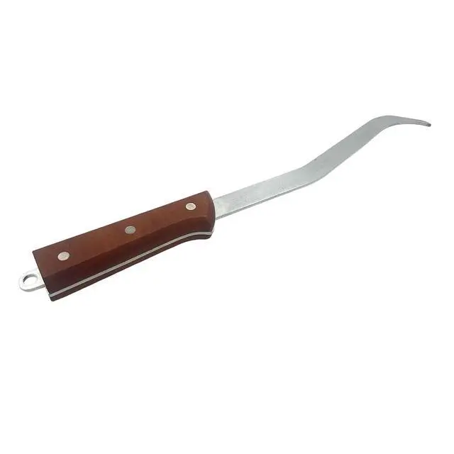 Alt view image 3 of 4 - 12.5 Wooden Handle Hooked Crevice Tools Gold Prospecting & Treasure Hunting Diggers for Metal Detectorists & Rockhounds