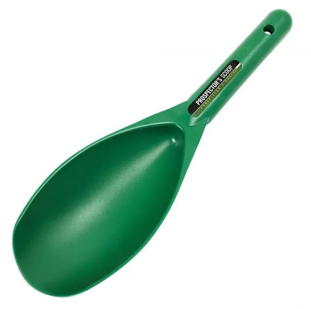 Main image of 12.5 Inch Prospecting Large Sand Scoop Plastic Trowel for Metal Detector Gold Panning, Green