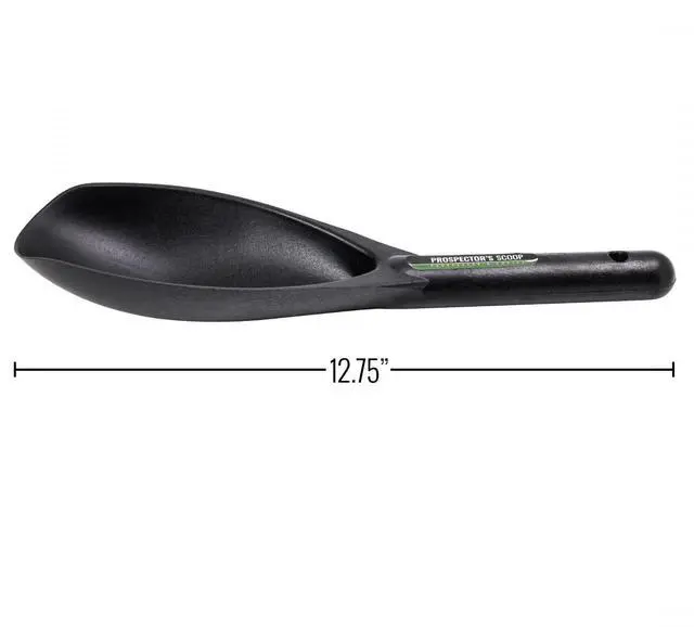 Alt view image 3 of 7 - 12.5 Inch Prospecting Large Sand Scoop Plastic Trowel for Metal Detector Gold Panning, Black