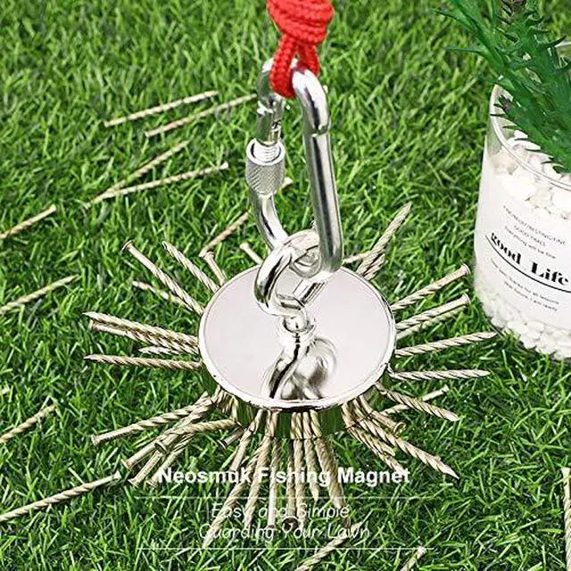 Alt view image 2 of 7 - Magnet Fishing Kit,550lb+ Heavy Duty Silver Magnet with Rope