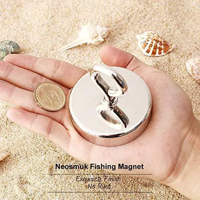 Alt view image 5 of 7 - Magnet Fishing Kit,550lb+ Heavy Duty Silver Magnet with Rope