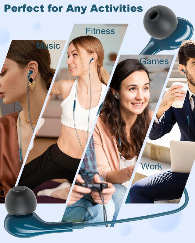 Alt view image 7 of 7 - USB C Headphones for iPhone 15 Plus 16 Pro 17 Pro Max Pixel Redmi Magnetic Wired Earbuds in-Ear Type C Earphones with Microphone for Samsung Galaxy Headphones S24 S23 Ultra S26 S25 S22 A56 A55 A26 A16