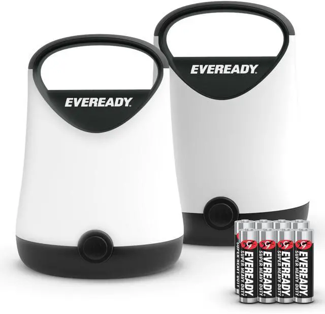 Main image of LED Camping Lantern X-250 (2-Pack), Super Bright Tent Lights, Rugged Water Resistant LED Lanterns, 100 Hour Run-time (Batteries Included), Black