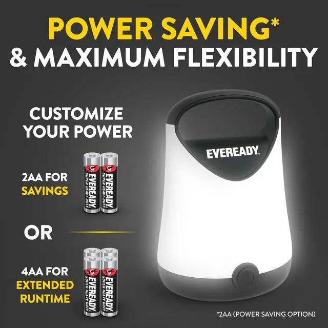Alt view image 4 of 7 - LED Camping Lantern X-250 (2-Pack), Super Bright Tent Lights, Rugged Water Resistant LED Lanterns, 100 Hour Run-time (Batteries Included), Black