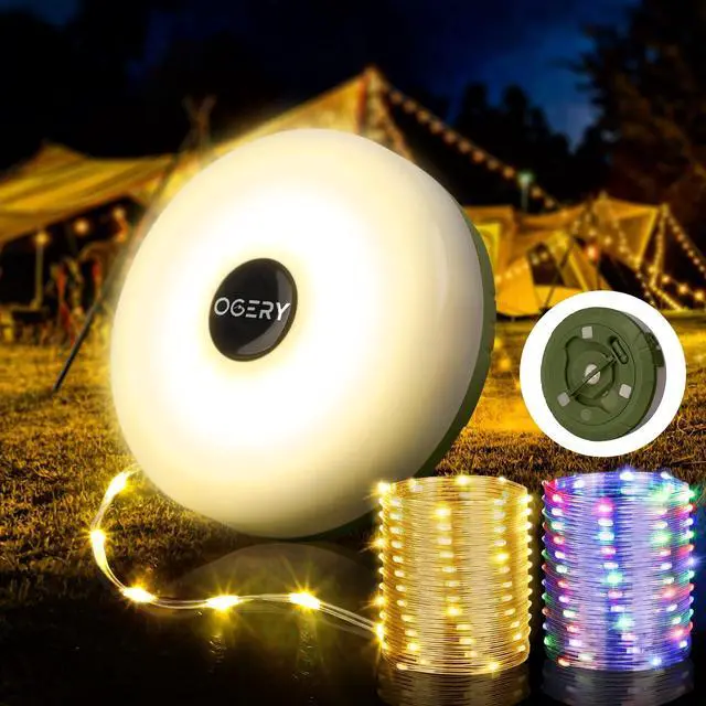 Main image of Camping String Lights 4 in 1, 32.8FT Quick Storage 8 Modes Protable