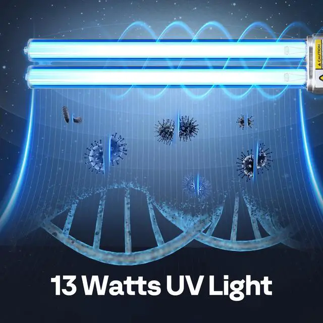 Alt view image 2 of 7 - 1 Pack 13W UV-C Replacement Bulb for Bio Pressure Pond Filter