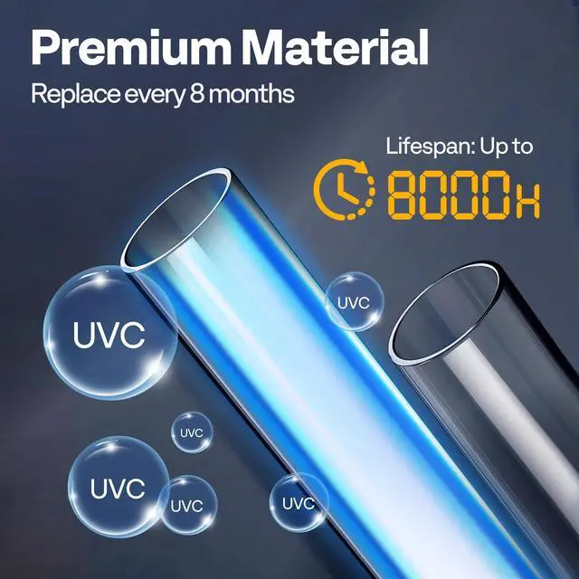 Alt view image 4 of 7 - 1 Pack 13W UV-C Replacement Bulb for Bio Pressure Pond Filter